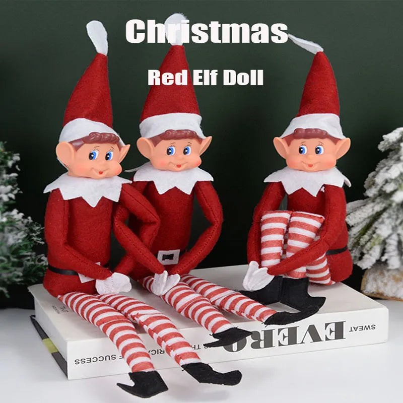 Red Christmas Elf On The Shelf