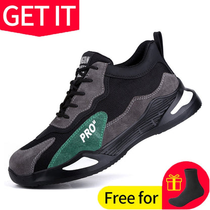 Work Safety Shoes Anti-Smashing Steel Toe Puncture Proof